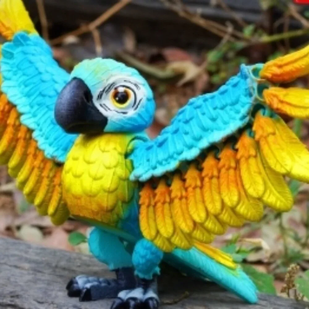 FLEXIBLE PARROT - MACAW 5 VARIATIONS by Opie’s Creations